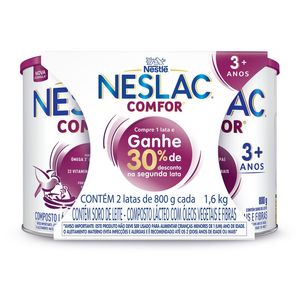 Kit Composto Lácteo Neslac Comfor 2 Unidades 800g