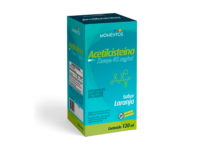 Suplemento-Alimentar-Acetilcisteina-40mg-ml-Momentos-Sabor-Laranja-120ml---Copo-Dosador