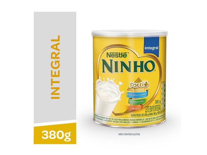 Leite em Pó Ninho Integral Ninho Forti+ 380g