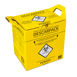 Caixa Coletora de Material Perfurocortante Descarpack 7 Litros