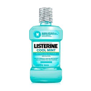 Antisséptico Bucal Listerine Cool Mint Refrescância Suave Sem Álcool 250ml