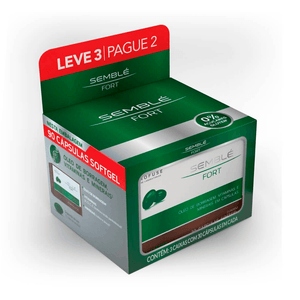 Kit Suplemento Vitamínico Semblé Fort 90 Cápsulas Softgel