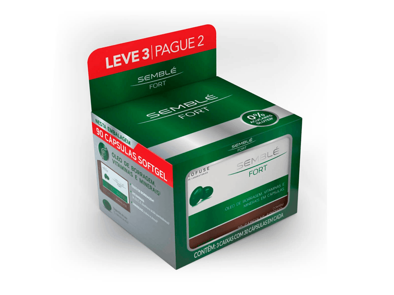Kit-Suplemento-Vitaminico-Semble-Fort-90-Capsulas-Softgel