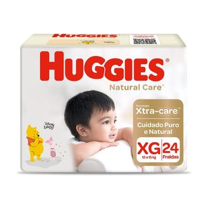 Fraldas Huggies Natural Care XG 24 Unidades
