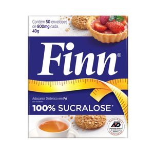 Adoçante em Pó Finn Sucralose 50 Sachês
