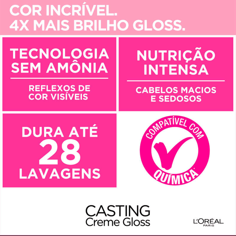 Coloração Casting Creme Gloss L'Oreal 770 Doce de Leite | Farmácia ...