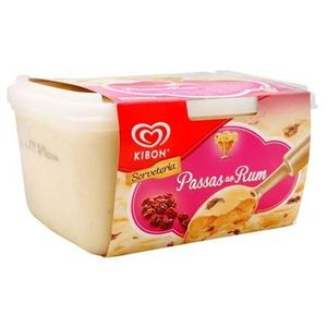 Sorvete Kibon Cremosíssimo Passas ao Rum 1,5L