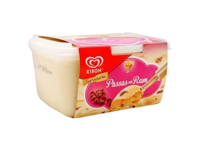 Sorvete Kibon Passas ao Rum 1,5L