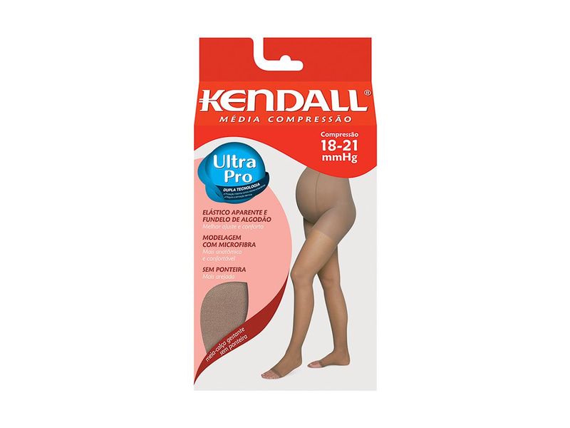 Meia Calça Gestante Kendall Sem Ponteira Média Compressão Cor Mel Tamanho Gg