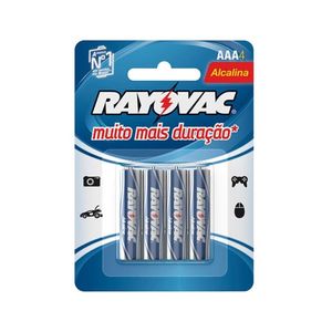 Pilha Alcalina Rayovac AAA 4 Unidades