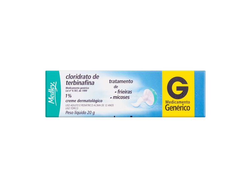 Cloridrato de Terbinafina 10mg/g Medley Pomada Dermatológica 20g