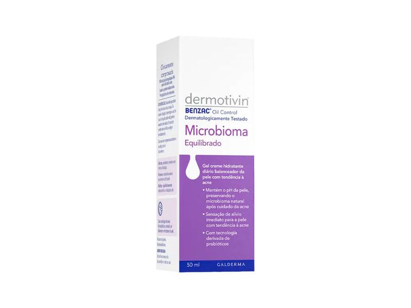 Gel-Creme-Hidratante-Dermotivin-Benzac-Oil-Control-Microbioma-Equilibrado-50ml