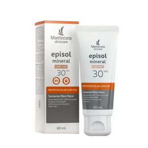 Protetor Solar Facial Episol Mineral Com Cor FPS30 60ml