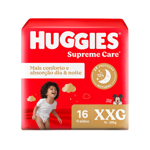 Fralda Huggies Supreme Care Disney Baby XXG 16 Unidades