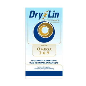 Suplemento Alimentar Dry Lin Óleo de Linhaça 60 Cápsulas