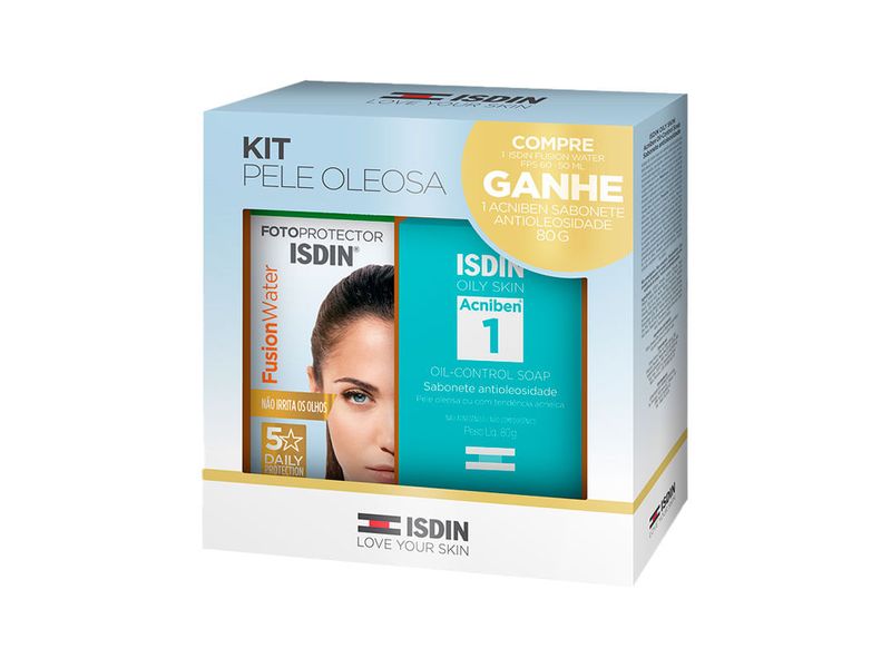 kit-protetor-solar-facial-isdin-fusion-water-fps60-50ml--sabonete-facial-em-barra-isdin-acniben-80g-farmacia-online-drogal