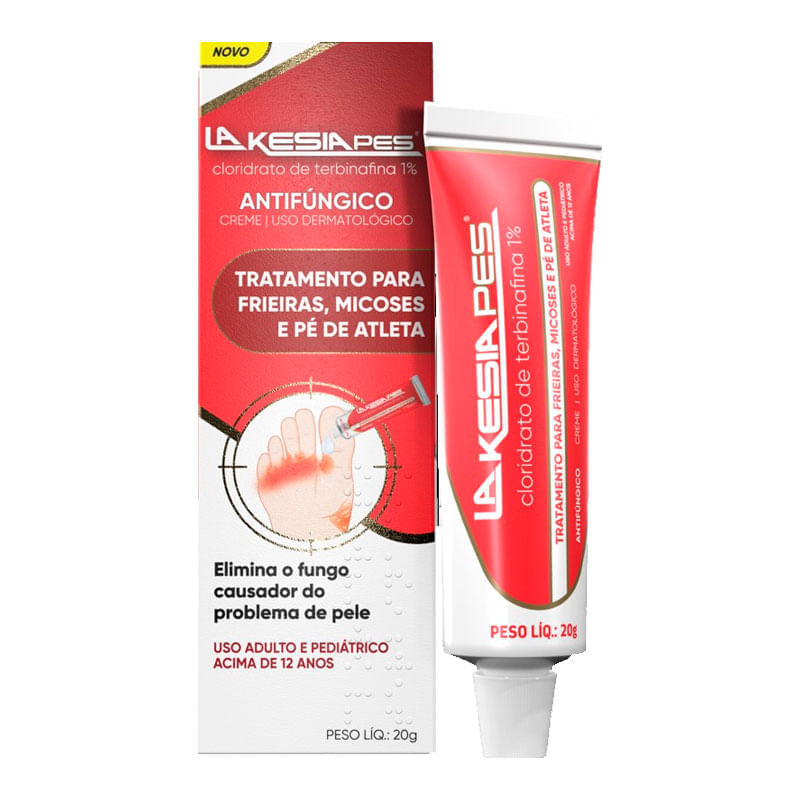 Creme Antifúngico Lakesia Pes 20g | Farmácia Online Drogal
