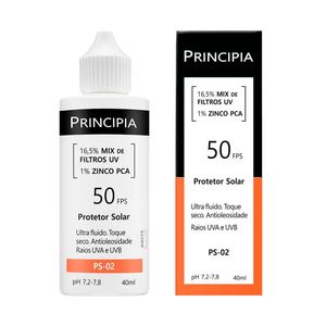 Protetor Solar Facial Principia PS-02 FPS50 Antioleosidade 40ml