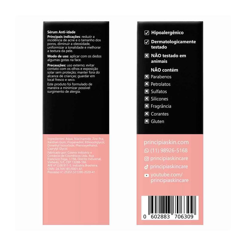 Sérum Facial Principia Nc-10: Textura Irregular,