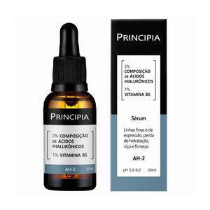 Sérum Facial Principia AH-2 Composição de Ácidos Hialurônicos + Vitaminas B5 30ml