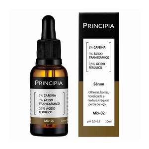 Sérum Facial Principia Mix-02 Cafeína + Ácido Tranexâmico + Ácido Ferúlico 30ml