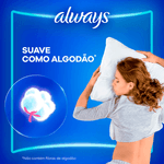 Absorvente Always Noturno Suave Com Abas Tamanho G 32 Unidades