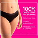 Calcinha Absorvente Menstrual Intimus Bikini Lavável Fluxo Leve a Moderado P 1 Unidade