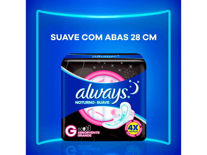 Absorvente-Always-Noturno-Suave-Com-Abas-Tamanho-G-8-Unidades