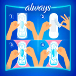 Absorvente Always Noites Tranquilas Suave Com Abas Tamanho XG 8 Unidades
