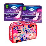 Kit-Absorvente-Para-Incontinencia-Urinaria-Tena-Lady-Discreet-Maxi-Night-12-Unidades---Necessaire-Exclusiva