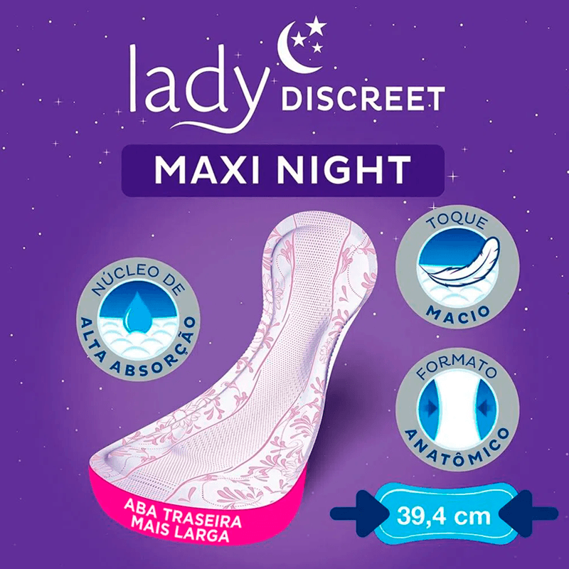 Kit Absorvente Para Incontinência Urinária Tena Lady Discreet Maxi