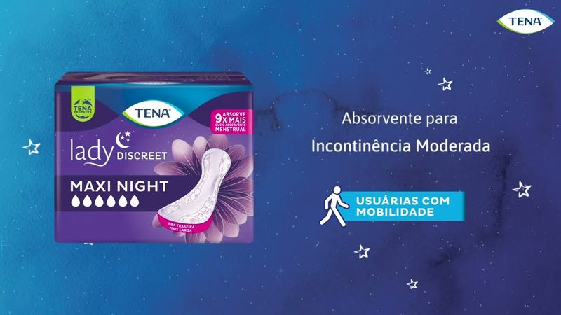 Absorvente Incontinência Urinária: Tena Lady 6 Unidades
