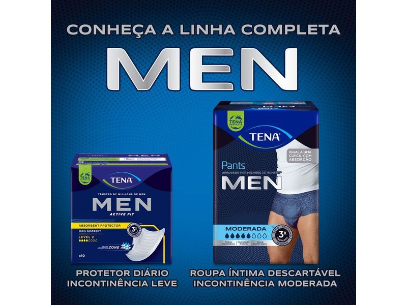 Absorvente Protetor Masculino Tena Men Active Fit 10 Unidades