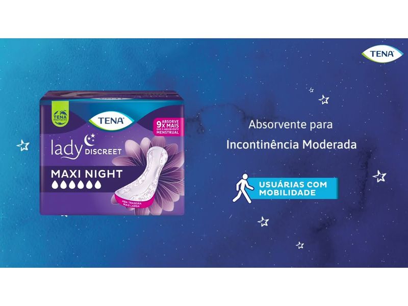 Absorvente Para Incontinência Urinária Lady Discreet Maxi Night 14 Unidades