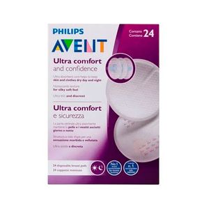 Absorventes Para Seios Avent Diurno e Noturno 24 Unidades