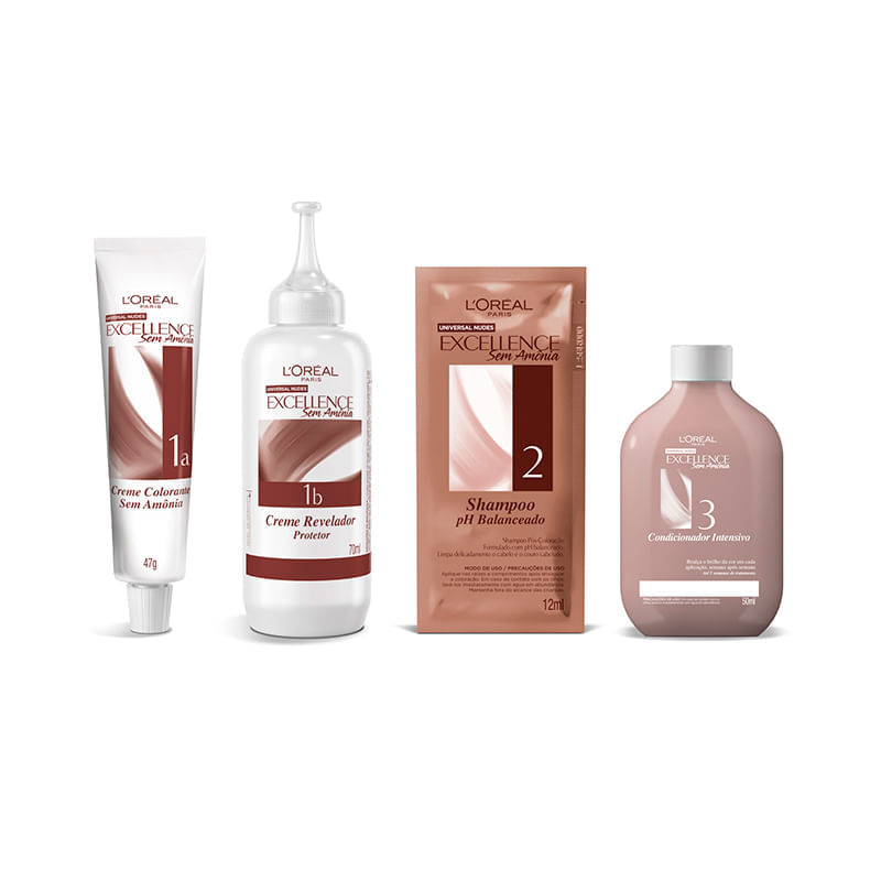 Tintura Imédia Excellence 7U: Louro Natural Sem Amônia