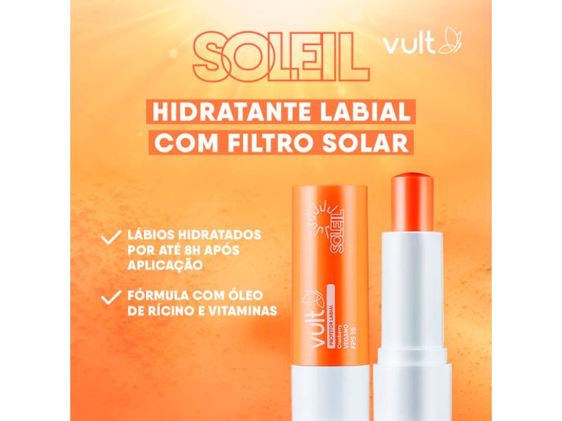 Protetor-Labial-Balm-Vult-Soleil-FPS15-Cranberry-36g