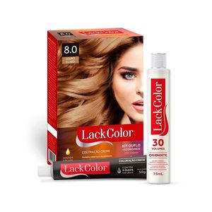 Kit Tintura Lack Color  Creme 8.0 Louro Claro