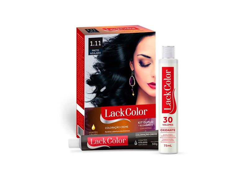 Kit-Tintura-Lack-Color-Creme-1.11-Preto-Azulado