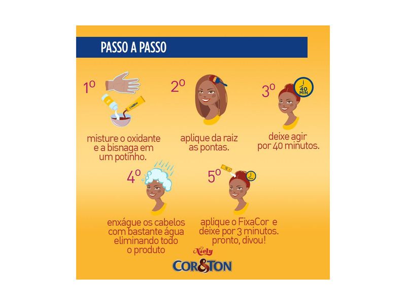 Coloração Creme Cor&Ton Louro Escuro 6.0