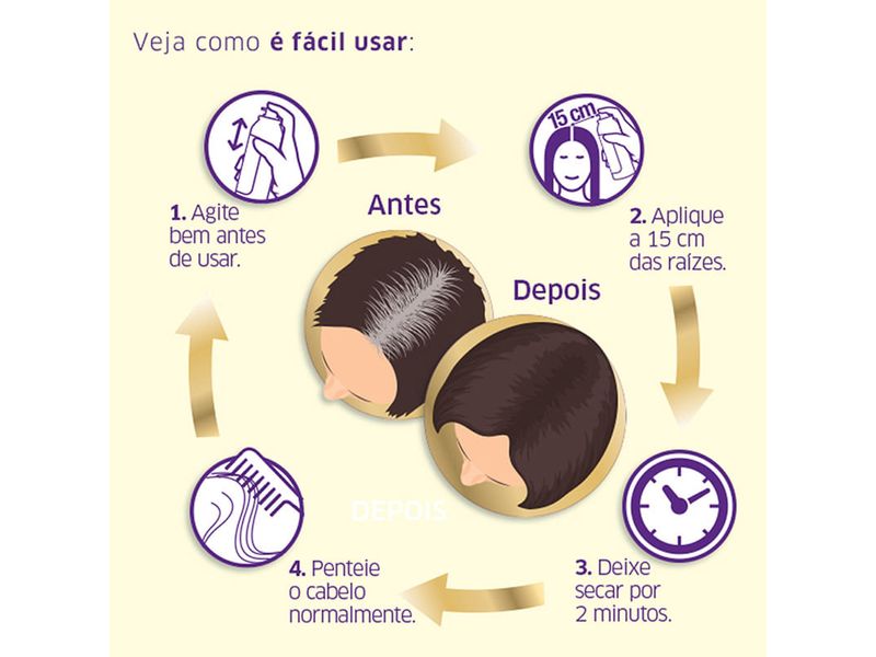 Retoque-Instantaneo-Spray-Koleston-Preto-100ml