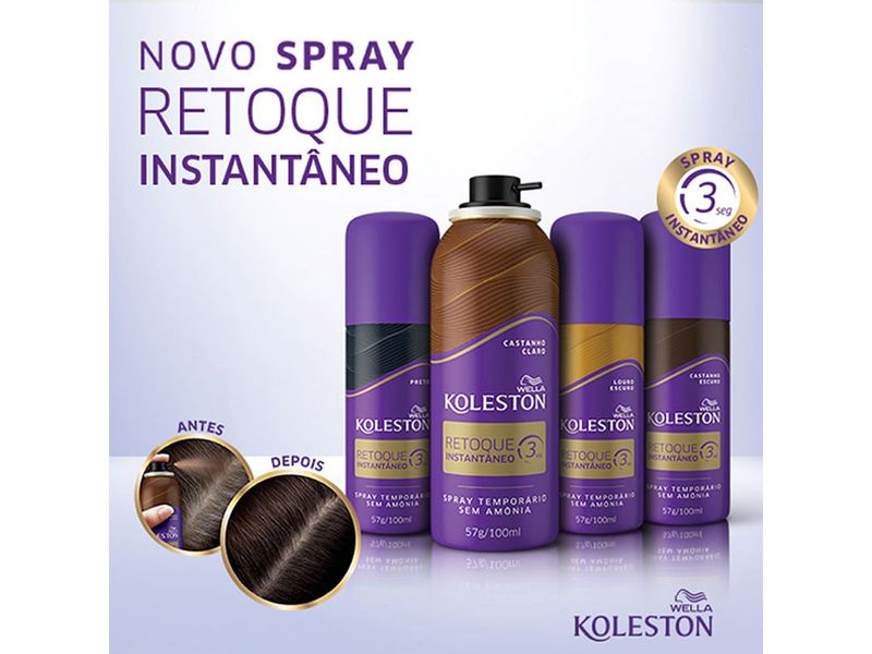 Retoque-Instantaneo-Spray-Koleston-Preto-100ml