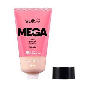 Base Líquida Vult Mega Matte Cor V250 Efeito Blur 26ml