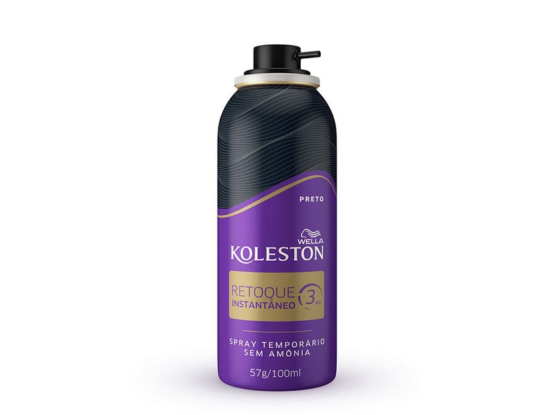 Retoque-Instantaneo-Spray-Koleston-Preto-100ml