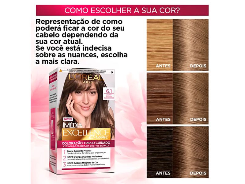 Coloracao-Imedia-Excellence-L-oreal-Creme-6.1-Louro-Escuro-Acinzentado