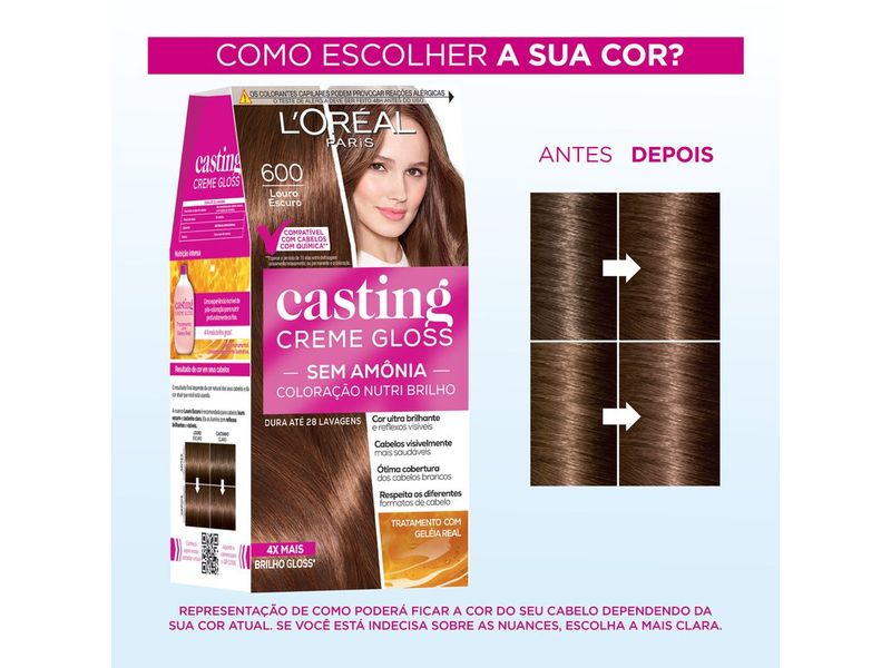 Coloração Casting Creme Gloss L'Oreal 600 Louro Escuro
