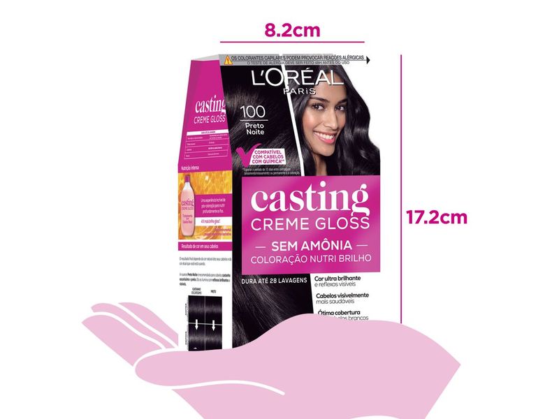 Coloração Casting Creme Gloss L'Oreal 100 Preto Noite