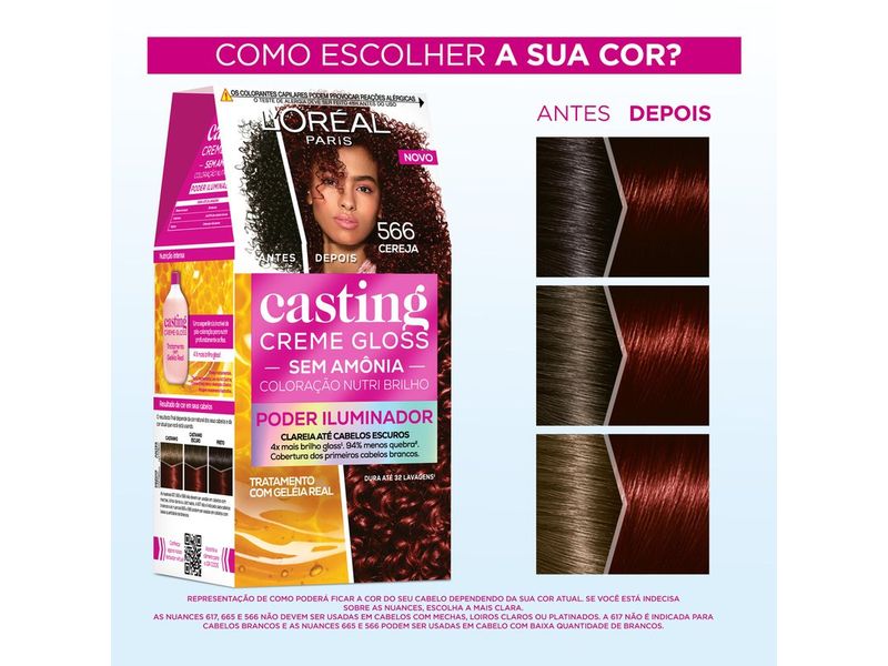 Coloração Casting Creme Gloss L'Oreal 566 Cereja