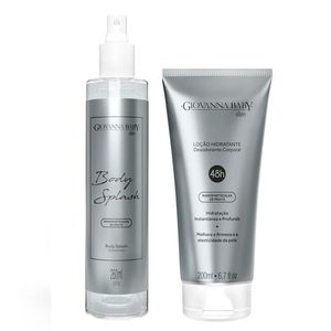 Kit Giovanna Baby Body Splash Silver 260ml + Loção Hidratante Giovanna Baby Silver 200ml