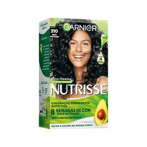 Coloração Nutrisse Creme Garnier 210 Preto Azulado